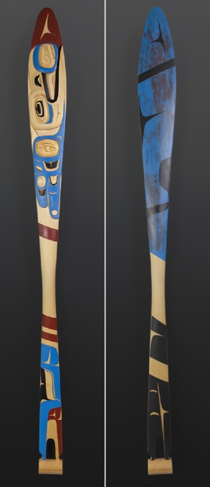 Raven and the Cosmos Dean Heron Tlingit paddle
