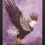 Kicking Up a Storm Jean Taylor Tlingit Acrylic on canvas 16 x 20