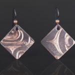 copper square earrings Jennifer younger Tlingit Copper 3/4 x 3/4 jewelry northwest coast native art
