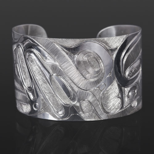 imagination bracelet marcel russ haida silver 1 1/2" x 6" 3000