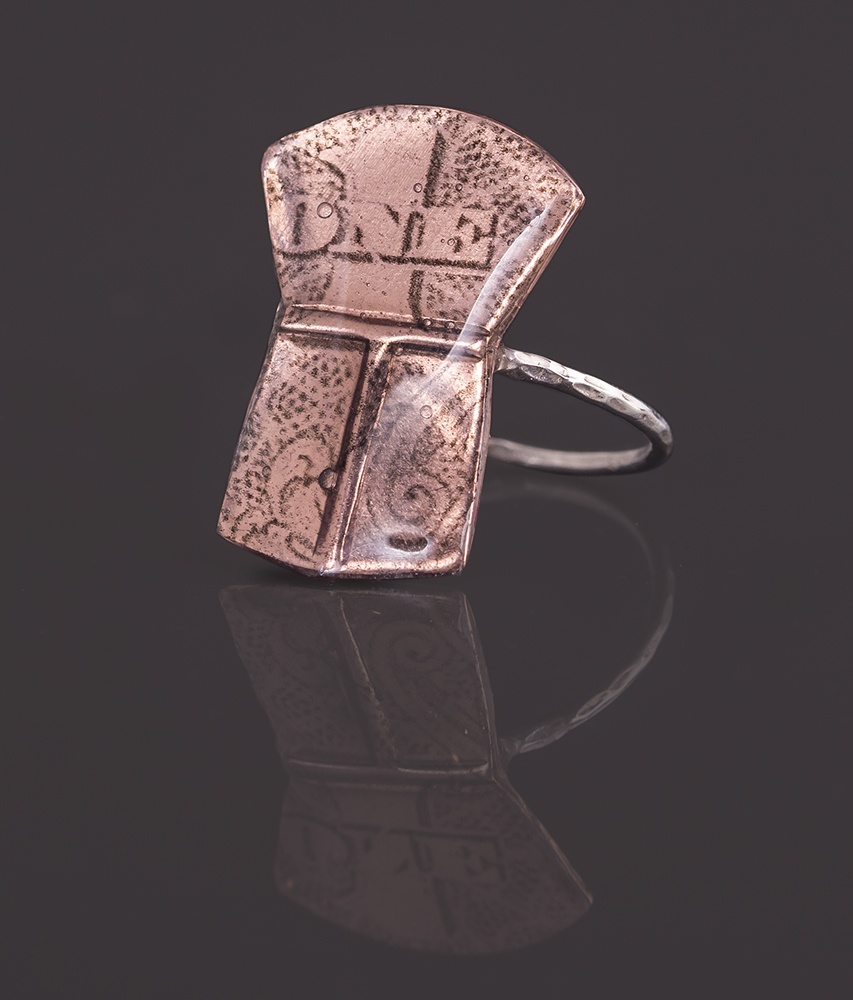 one copper ring Alison Bremner Copper, silver Size 8