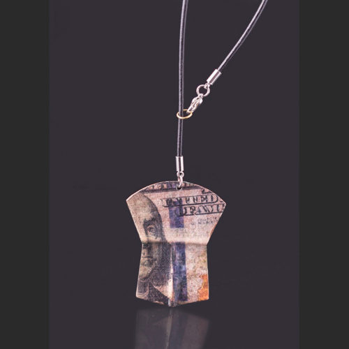 fifty one copper pendant Alison Bremner Tlingit Copper 1 1/2" x 1"