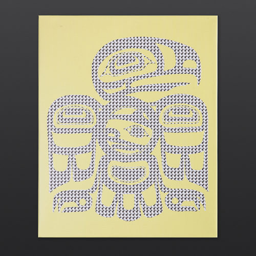 Eagle Emoji Alison Marks Tlingit Digital original on canvas 20" x 16" $375