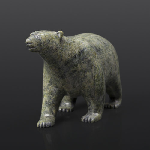 Polar Bear (13752) Timothy Pii Inuit Serpentine 6½” x 2½” x 4” $495