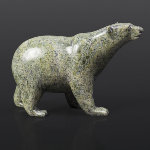 Polar Bear (13752) Timothy Pii Inuit Serpentine 6½” x 2½” x 4” $495