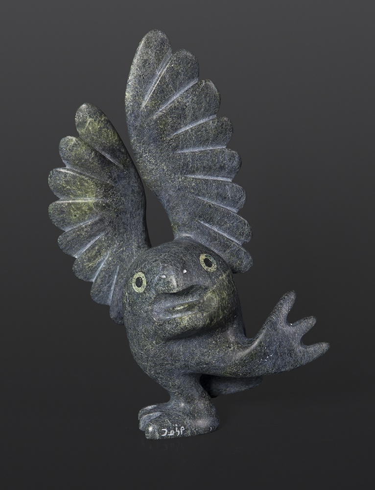 Toonoo Sharky Inuit little owl Serpentine 9 x 6 x 3 $1200