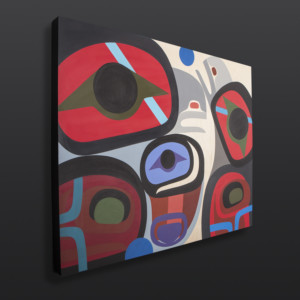 Family Steve Smith - Dla’kwagila Oweekeno Acrylic on birch panel 30” x 24” $2500