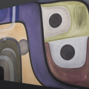 DreamerSteve Smith - Dla’kwagila Oweekeno Acrylic on birch panel, diptych 24” x 36” $3000