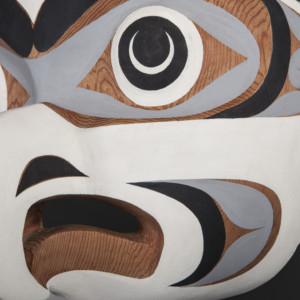 Great White Owl Our Spiritual Ancestor Tim Paul Nuu-Chah-Nulth Red cedar, paint 13" x 12" x 7" $3800