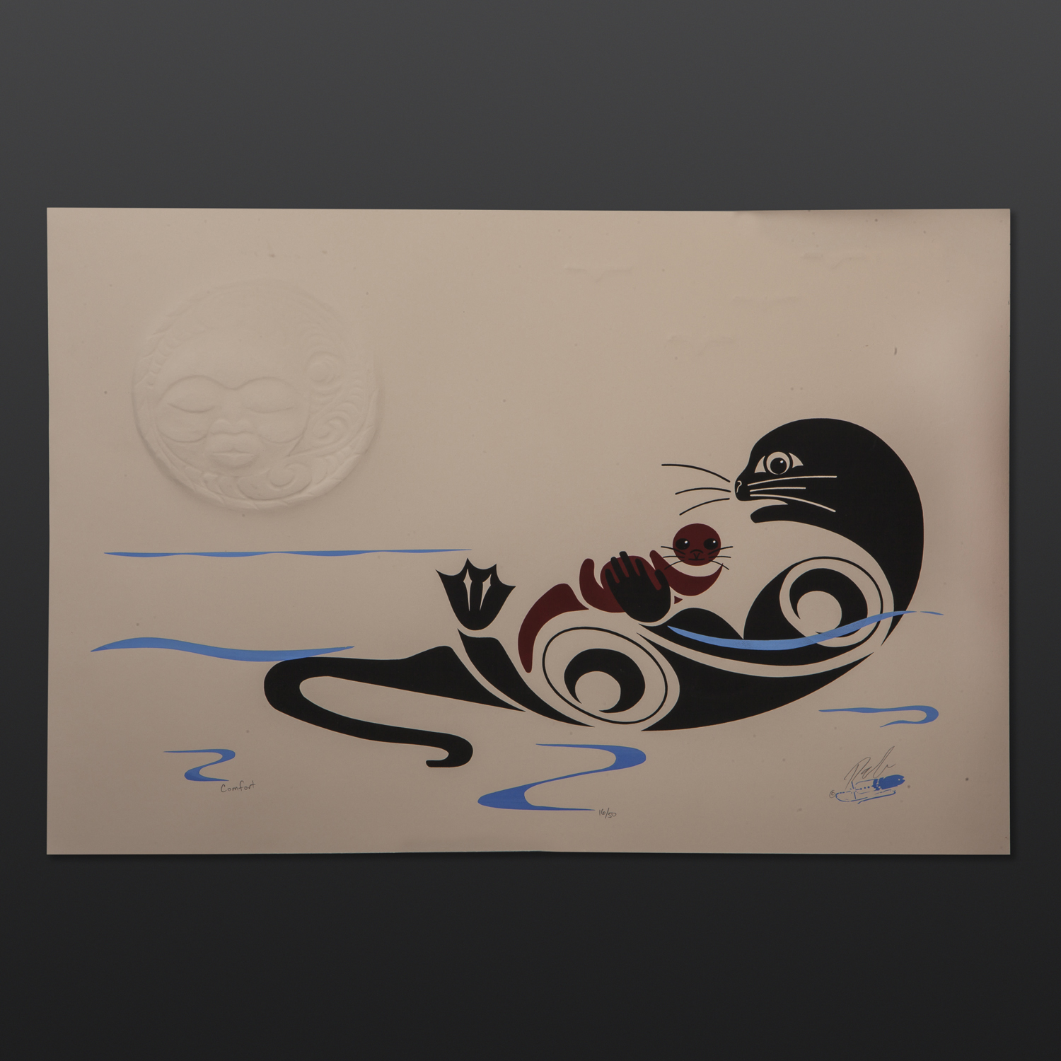 Comfort (Otter) Peter Boome Coast Salish 15" x 22" $250