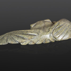 Mother Owl Sheltering Young Joanasie Manning Inuit Serpentine 7½” x 5” x 3” $950