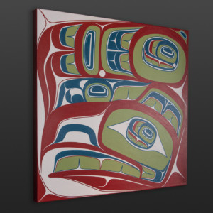 Gu'ud - Haida Eagle Cori Savard Haida Acrylic on canvas 24" x 24" x 1½" $2400