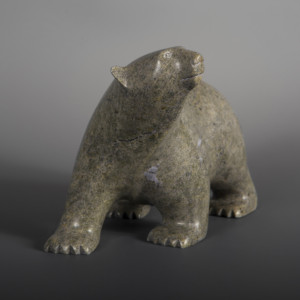 Polar Bear Ashevak Adla Inuit Serpentine #45 7” x 5 ½” x 4” $800