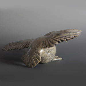 Bird with Wings Wide Kelly Etidloie Inuit Serpentine #37 12” x 8” x 4” $1600