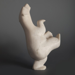 Big Joyful Bear Ohito Ashoona Inuit Arctic marble 11” x 5” x 3” $900