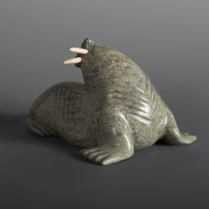 Walrus Noah Jaw Inuit Serpentine #44 6” x 4” x 3” $495