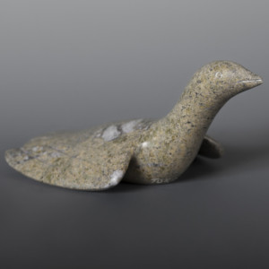 Bird on the Water (bird) Taqialuk Nuna Inuit Serpentine #59 8” x 5” x 3 ½” $580
