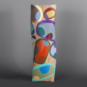 Transitioning Ovoids Steve Smith – Dla’kwagila Oweekeno Turned maple, paint 20” x 6 ½” x 6 ½” $5000