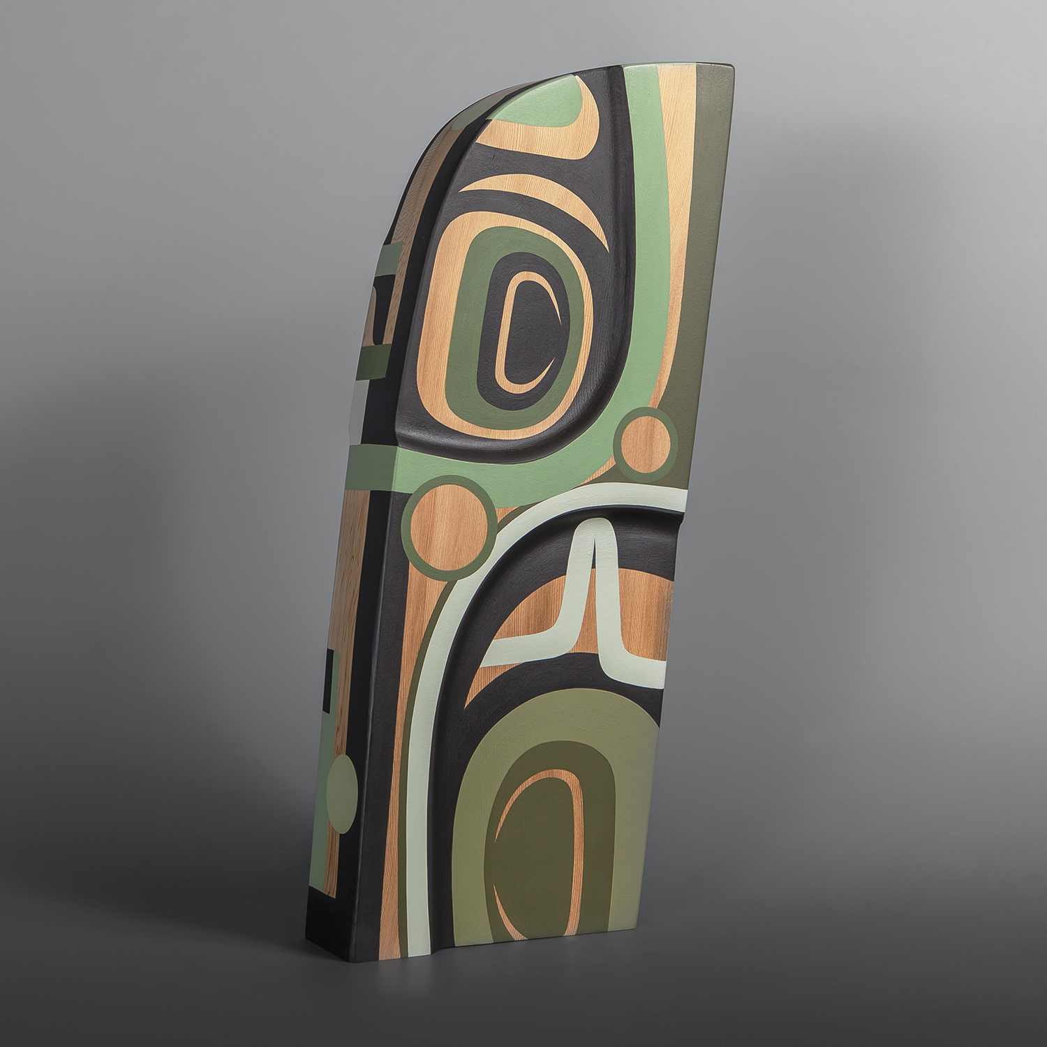 Prosperity Steve Smith – Dla’kwagila Oweekeno Red cedar, paint 17” x 7” x 2 ½” $3200