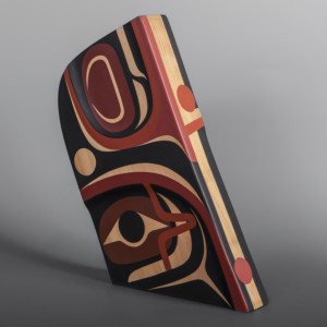 Healer Steve Smith – Dla’kwagila Oweekeno Red cedar, paint 14 1/2” x 12” x 2 ½” $2800