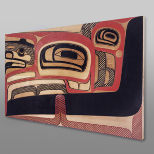 Dzaga Gadzaagm Dzapk (“Crosshatching”)
David R Boxley
Tsimshian
Red cedar, paint
40½” x 24” x 1”
$7500