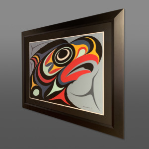 Salish Eagle 
Maynard Johnny Jr
Coast Salish/Kwakwaka'wakw
Acrylic on paper, conservation frame
40½” x 33"
$3600
