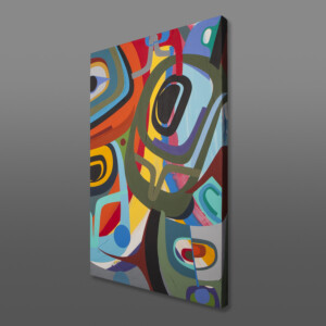 Within the Rainbow
Steve Smith – Dla’kwagila 
Oweekeno
Acrylic on Canvas
36” x 24”
$4500
