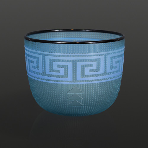 Light Blue Basket Preston Singletary Tlingit Blown & sand-carved glass 6” x 5” $3000