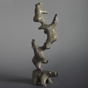 Bear Acrobatics (composition) Jordan Kelly Inuit Serpentine #26 12” x 5” x 2 ½” $1280