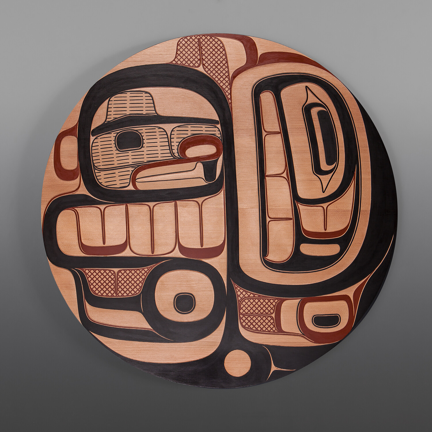 Beaver and Eagle 
Clifton Guthrie
Tsimshian
Red cedar, paint
26 ¼” x 1 ¼”
$4500 USD
